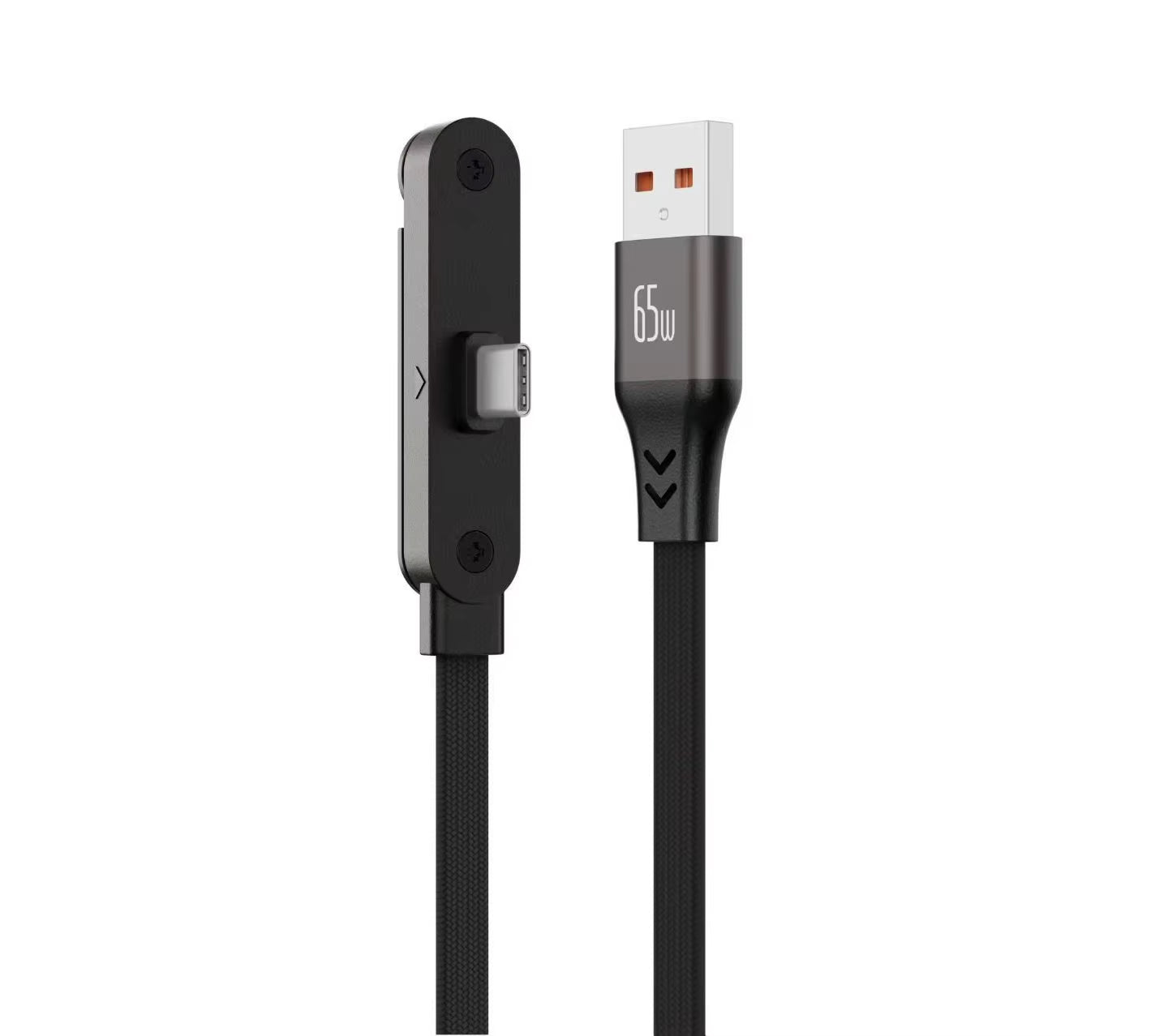 240W Type-C to Type-C Elbow Fast Charging Data Cable with Foldable Phone Holder for iPhone 17/16/15 and Samsung Devices